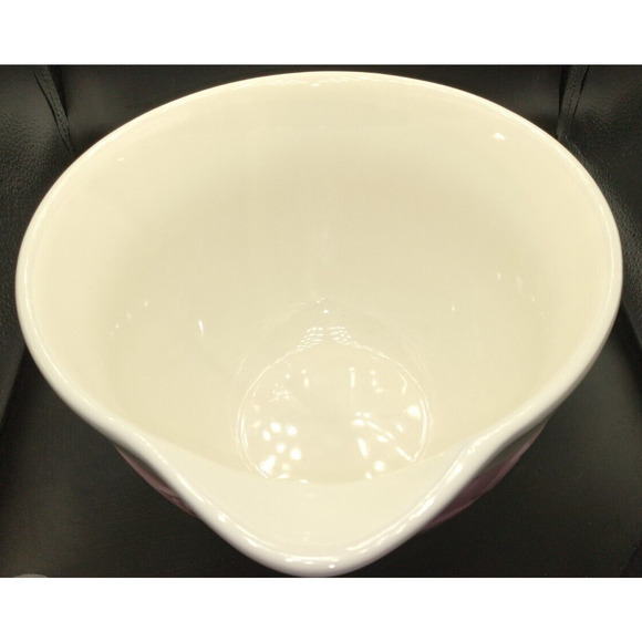 The Bake Shop by Master class Pink & ivory Mixing bowl w handle 8 3/4" x 6" - Picture 8 of 10